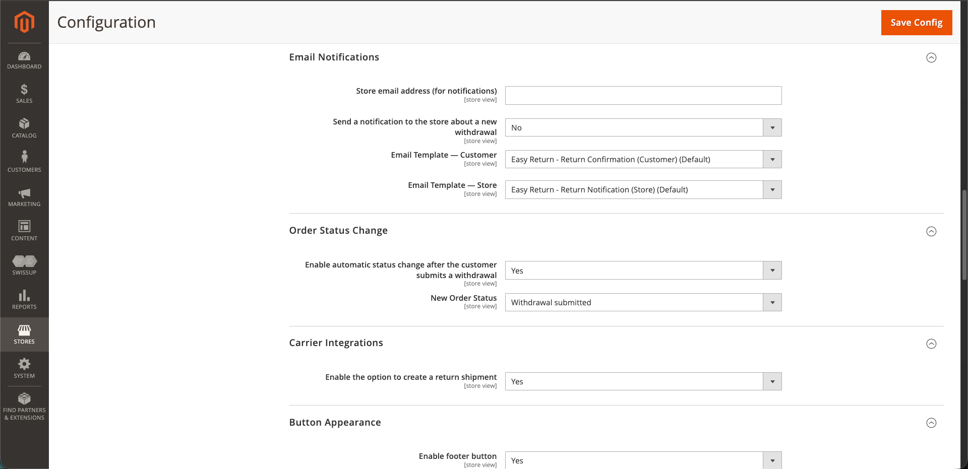Magento Configuration