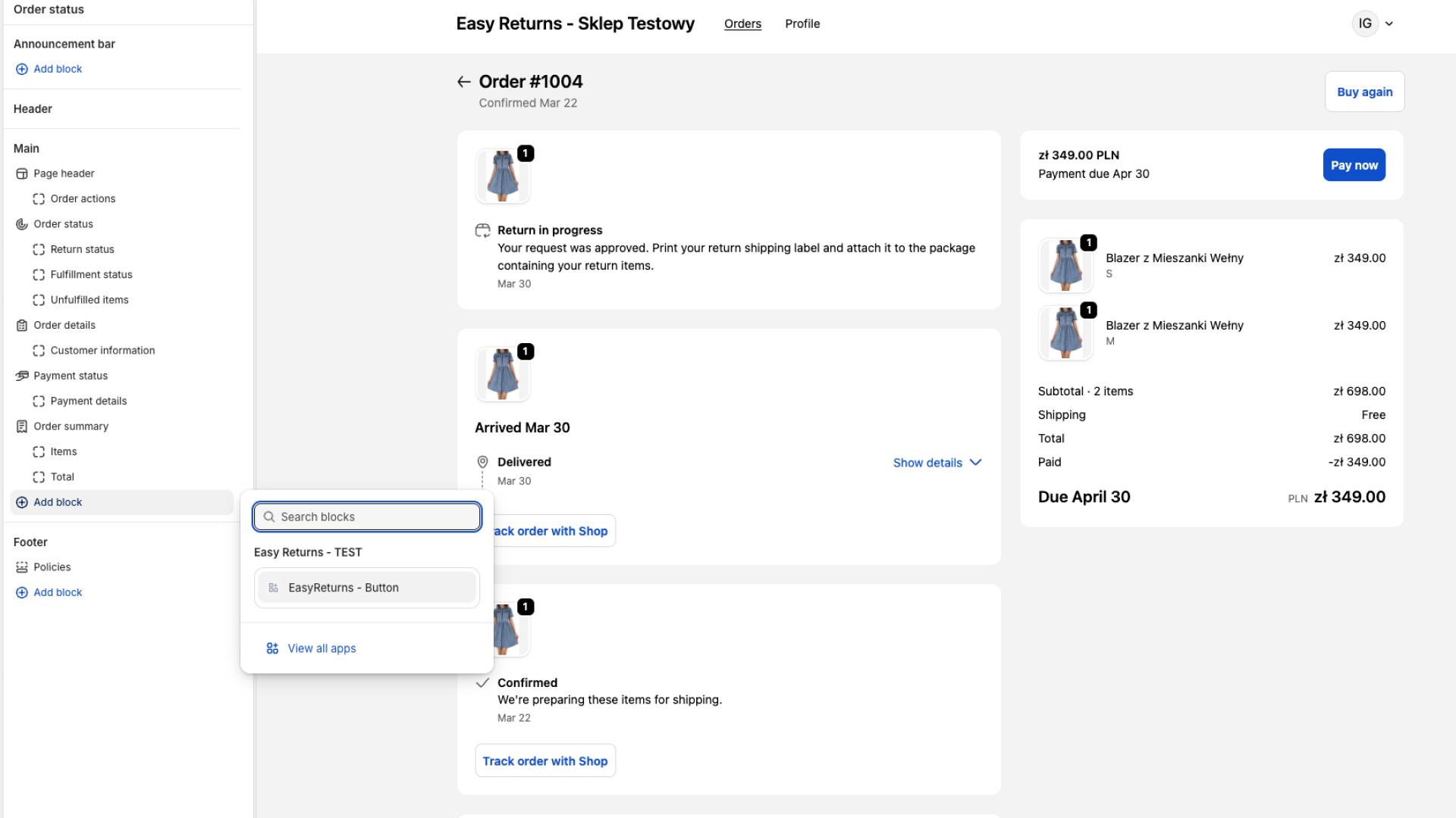 Shopify Configuration